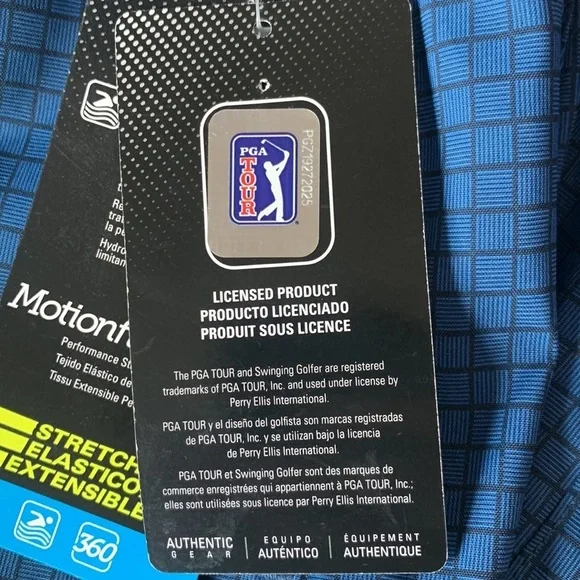 PGA Tour Men’s Motionflux 360 Blue Golf Shorts Size 42 NEW With Tags - Picture 12 of 13
